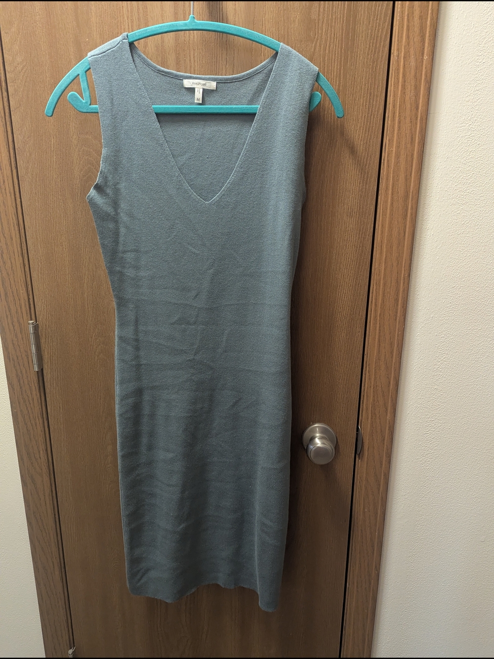 Maurices Sleeveless V-Neck Midi Dress in Slate